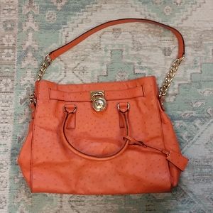 Orange Leather Michael Kors Purse